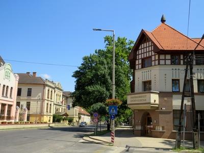 Törökszentmiklós - City Center-stock-foto