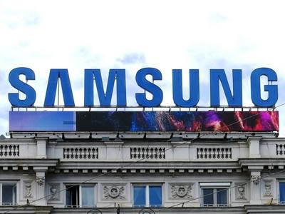 Trade mark - Samsung - Budapest-stock-foto