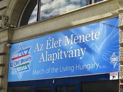 March of the Living Hungary - Holocaust - Budapest-stock-foto