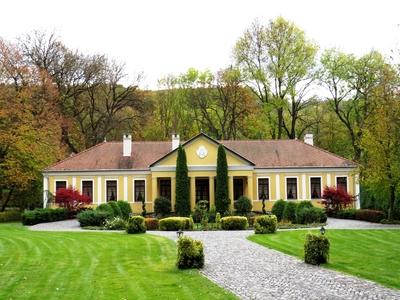 The small Prónay castle in Alsópetény - Hungary-stock-photo