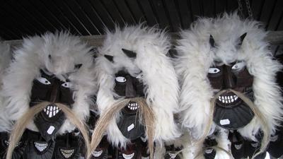 Busó masks and costumes - Mohács - Hungary - Carnival-stock-foto