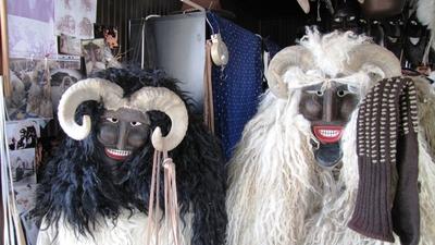 Busó masks and costumes - Mohács - Hungary-stock-foto