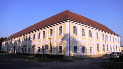 The Bishop Palace - Mohács - Hungary-stock-photo