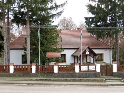The village hall of Bér in Nógrád county - Hungary-stock-photo
