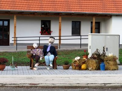 Halloween puppets - Kisbagyon - Northern Hungary-stock-foto