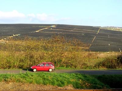 Solar power plant - Hungary - Galgaguta - Energy-stock-foto