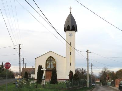 Kisbagyon - Church - Northern Hungary-stock-photo