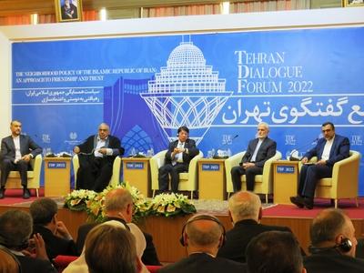 Tehran - 3rd Dialogue Forum - Ministers-stock-foto