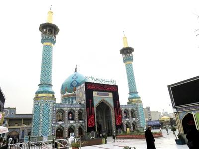 Tehran - Imamzadeh Saleh Mosque - Iran-stock-photo