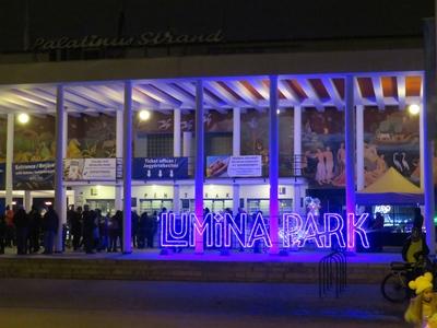Lumina Park - Budapest - Light and Sound - Attraction-stock-foto