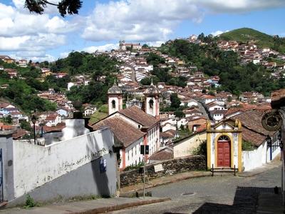 Ouro Preto - Brazil - Skyline - UNESCO Vorld Heritage-stock-photo