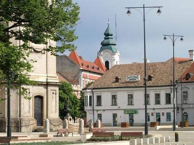 Pápa - Hungary - Main Aquare - View-stock-foto