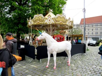 Budapest - Spring fair - Entertainement-stock-foto