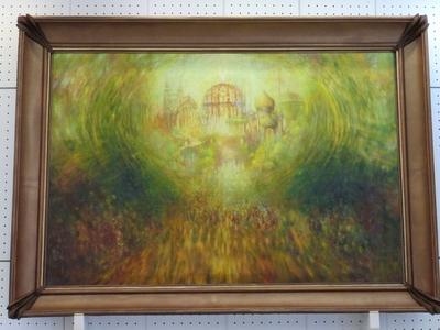 Painting - Encounter of Three Worlds - Art - Hungary-stock-photo