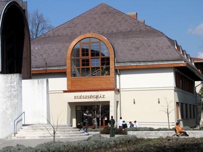 Health Center - Sárospatak - Hungary-stock-foto