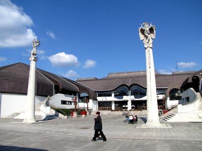 Makovecz Cultural Center - Sárospatal - Hungary-stock-photo