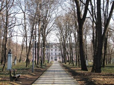 Sárospatak School Garden - Hungary-stock-foto