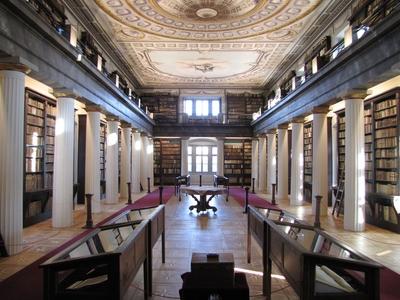 Library of the Reformed College - Sátoraljaújhely - Hungary-stock-foto