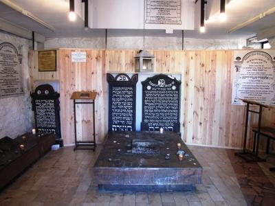 The grave of miracle rabbi Mózes Teitelbaum - Sátorasljaújhely - Hungary-stock-photo