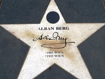 Alban Berg commemorative site - Vienna - Austria-stock-foto