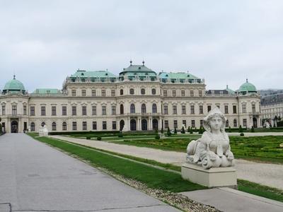 The Belvedere Palace in Vienna-stock-foto