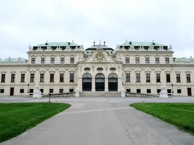 The Belvedere Palace in Vienna-stock-foto