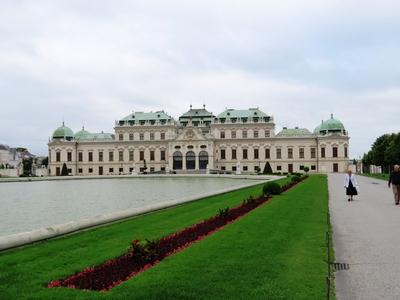 The Belvedere Palace in Vienna-stock-foto