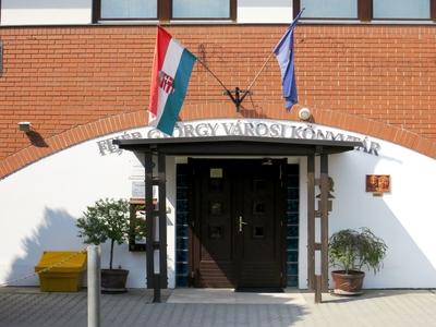 Fejér György city Library of Keszthely - Hungary-stock-foto