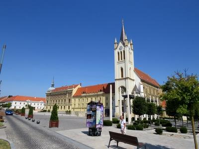 The Main Square of Keszthely - Hungary-stock-photo