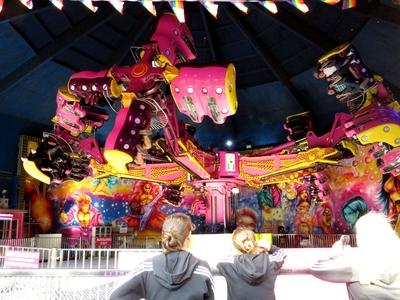 Spinning wheel in the Prater amusement park - Vienna-stock-foto