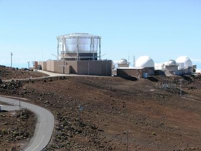 Observatory - Haleakala volcano - Maui - Hawaii Islands-stock-photo