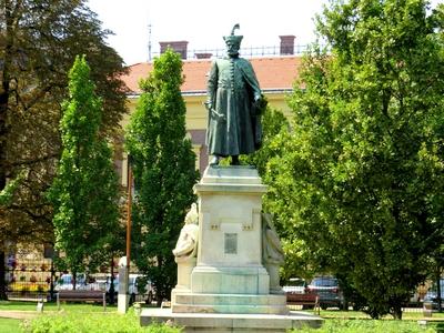 Hungarian Stateman István Bocskai - Statue - Debrecen-stock-foto