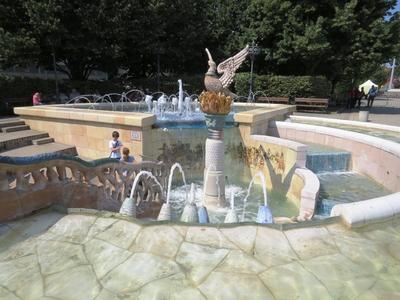 Millennium Fountain - Debrecen - Hungary-stock-foto