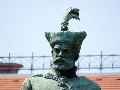 Hungarian statesman István Bocskai -Statue - Debrecen-stock-foto