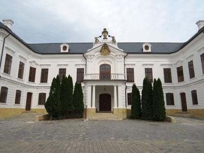 The archbishop's palace in Veszprém - Hungary-stock-photo