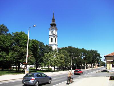 Mezőkövesd - Hungary - Saint László Church - City Center-stock-foto