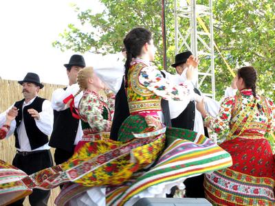 Hungarian folk dance Mezőkövesd-stock-photo