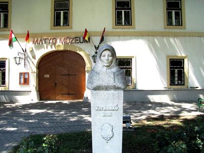 Mezőkövesd - Matyó Museum - Bust of Kis Jankó Bori - Hungary-stock-photo