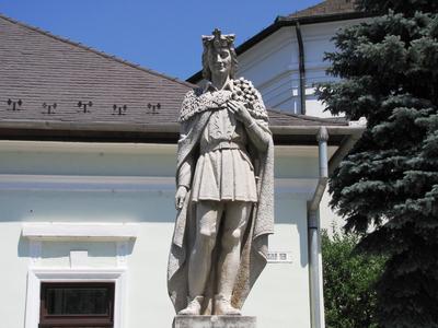 Mezőkövesd - Statue of Saint Imre - Hungary-stock-foto
