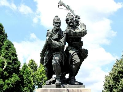 WWI monument - Nagykanizsa - Hungary-stock-foto