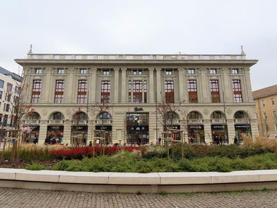 The Corvin Palace department store - Budapest-stock-photo