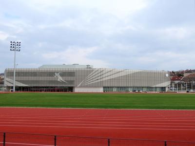 Sports center - Budapest - University-stock-foto