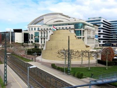 National Theatre - Hungary - Budapest-stock-foto