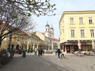 Székesfehérvár - Downtown - Hungary-stock-photo