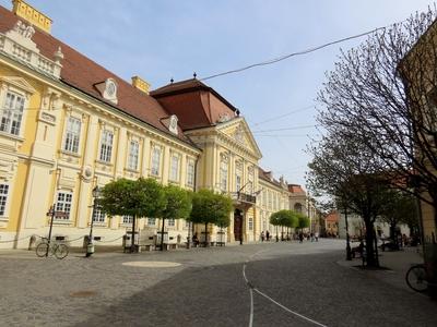 Bishop palace - Székesfehérvár - Hungary-stock-foto