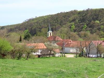 Gánt in the Vértes Mountains - Hungary-stock-foto