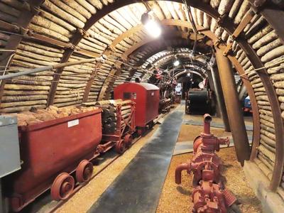 The interior of the former bauxite mine - Gánt - Hungary-stock-foto
