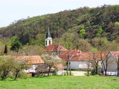 Gánt in the Vértes Mountains - Hungary-stock-foto