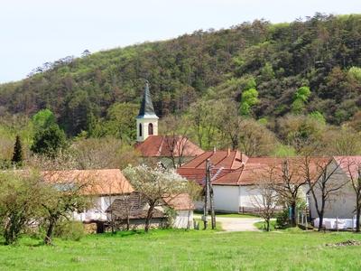 Gánt in the Vértes Mountains - Hungary-stock-photo