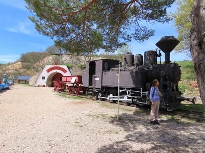 Szeam locomotive - Bauxit ore - Gánt - Hungary-stock-foto